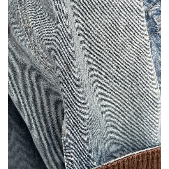 Vintage Denim & Co Jeanswear Jean Jacket Field Chore Drawstring Waist M 90s Read - Picture 15 of 15